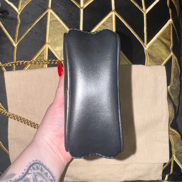 NEW Authentic Gucci Marmont Vertical Crossbody Black Leather/Gold Hardware - Picture 7 of 12